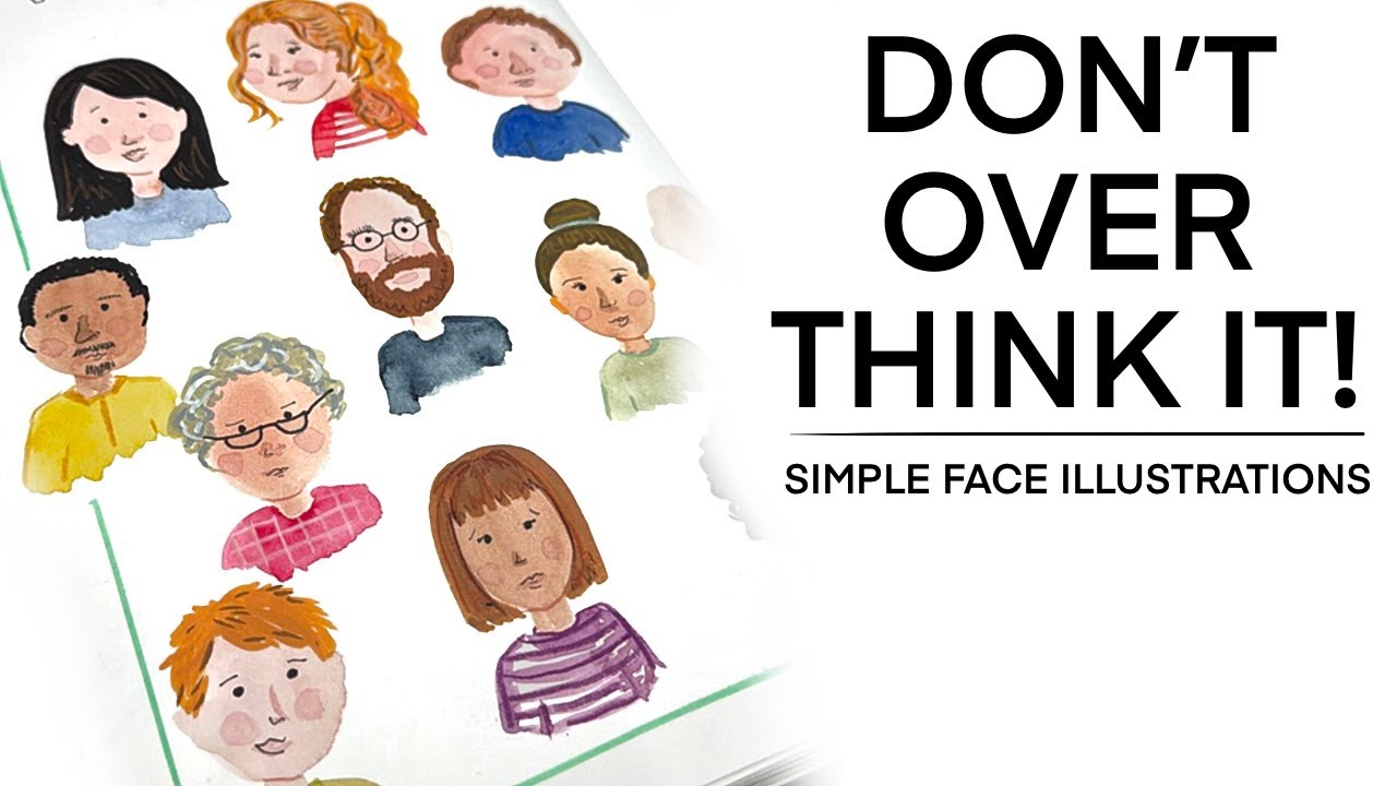 Simple People Illustrations ANYONE Can Do! Don't Over Think It!