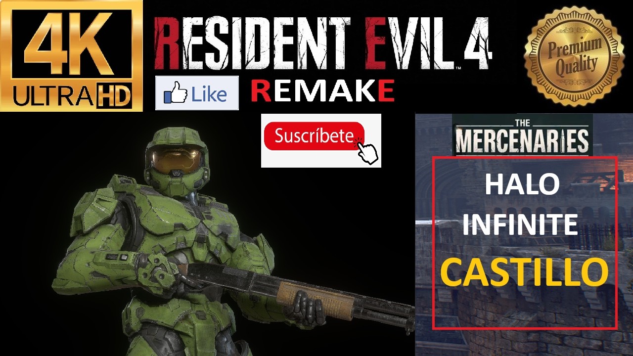 RE 4 REMAKE! MERCENARIOS! HALO INFINITE! CASTILLO! 4K UHD!! DEJEN SU LIKE Y SUSCRÍBANSE!