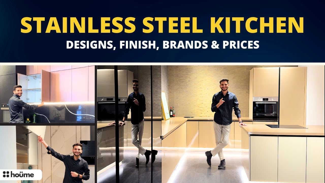 Stainless Steel Kitchen 2024: Pros & Cons, Price, Brands I Modular Kitchen I luxury kitchen design