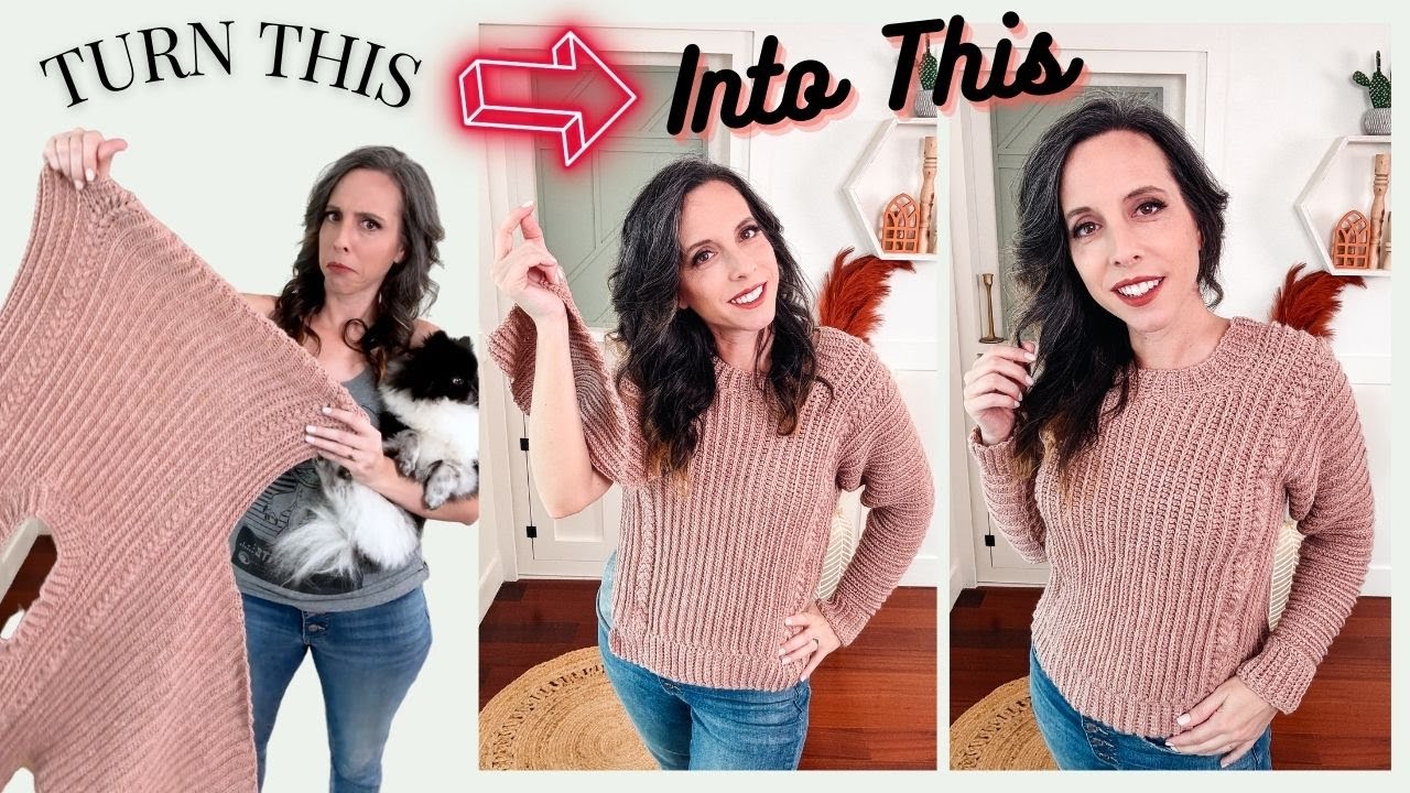 Autumn Wheat EASY Crochet Adult Sweater Video Tutorial