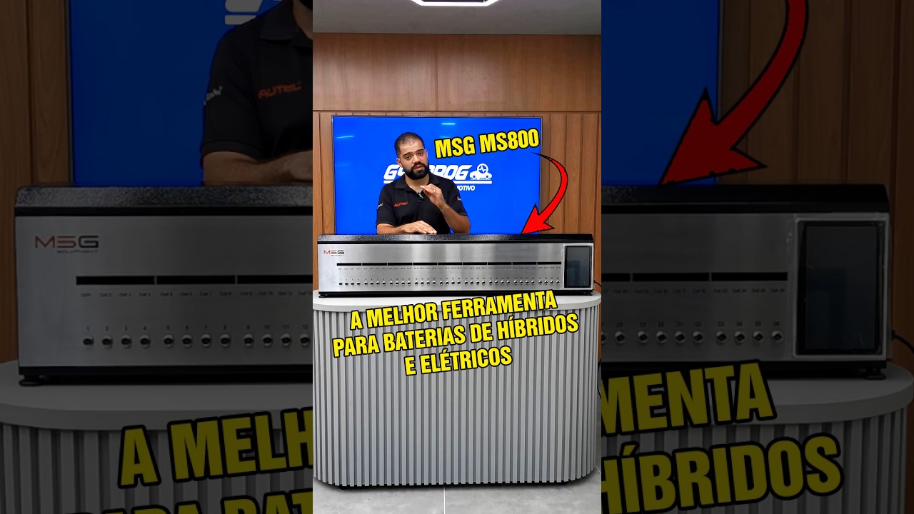 BATERIAS DE VEÍCULOS HÍBRIDOS E ELÉTRICOS: FERRAMENTA ESSENCIAL! - MSG MS800