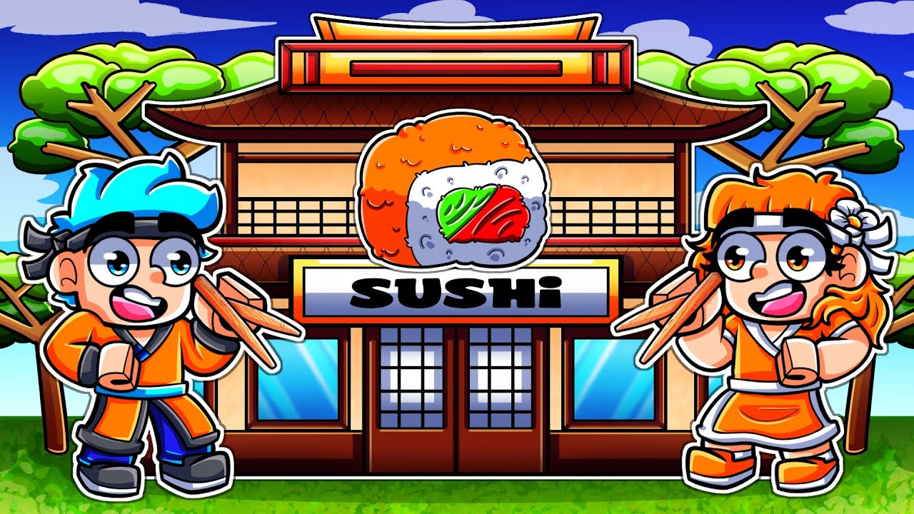 FÁBRICA de SUSHI em DUPLA no Roblox!