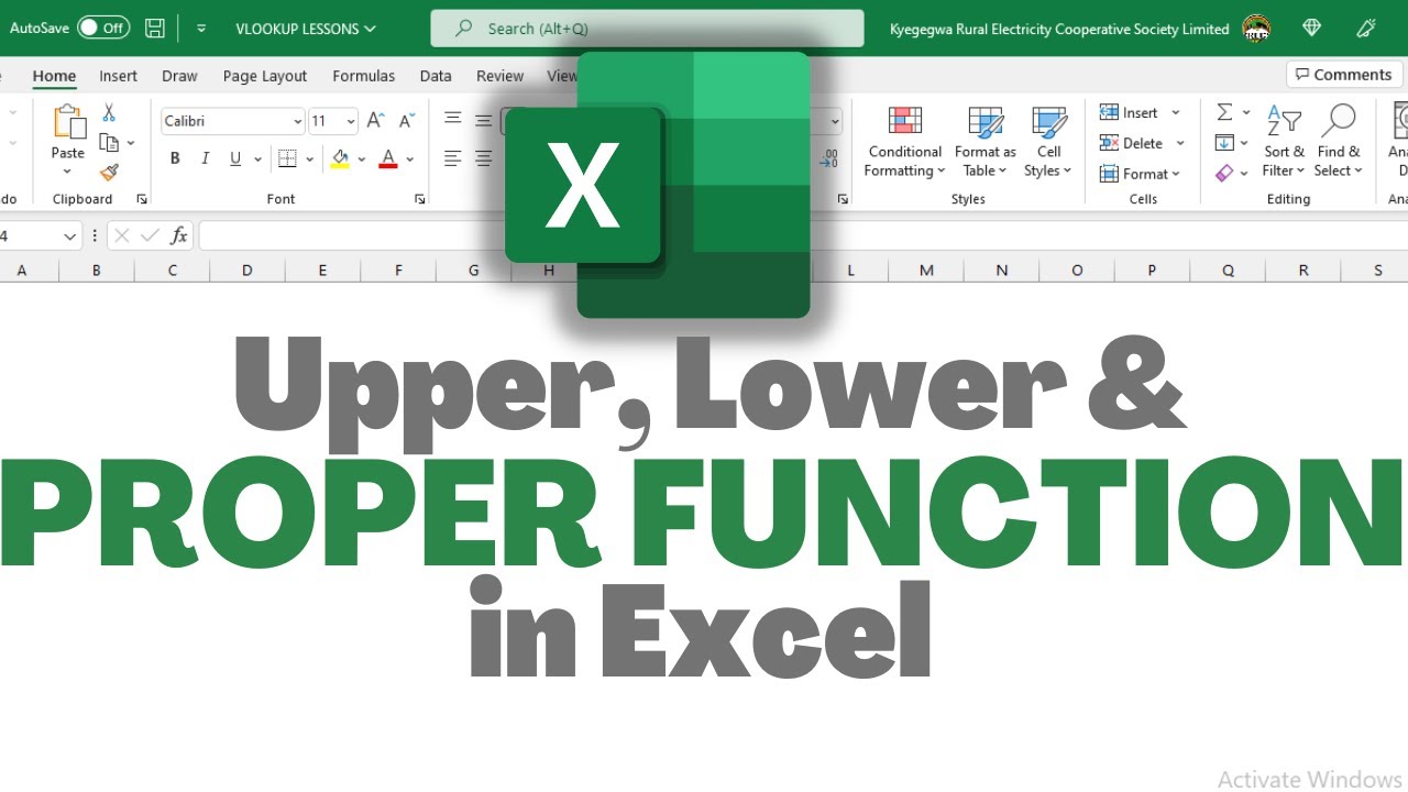 How to Normalize Text in Excel