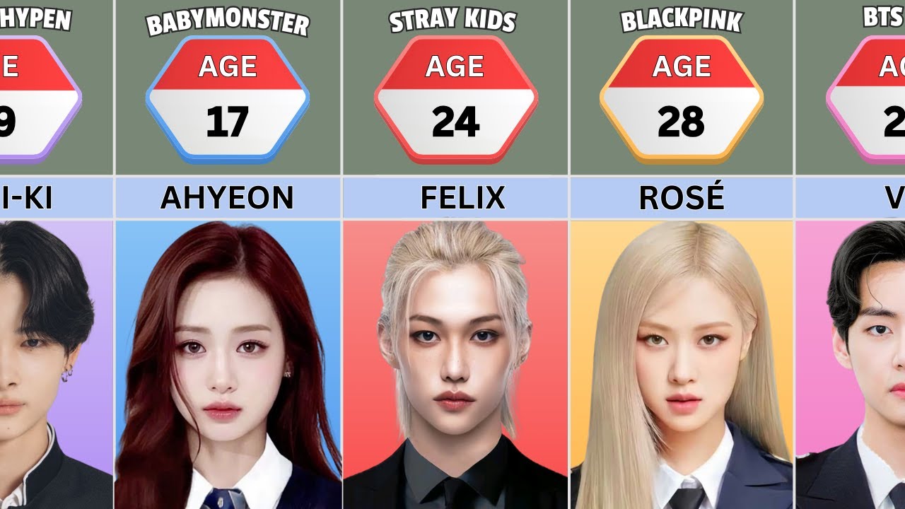 150 K-Pop Idol Real Age as of Feb 23, 2025.