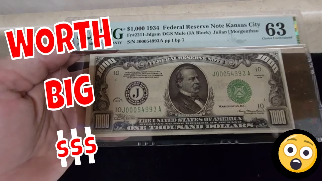 $30,000 Dollars Worth Of $1000 Federal Reserve Notes - In Sequence!