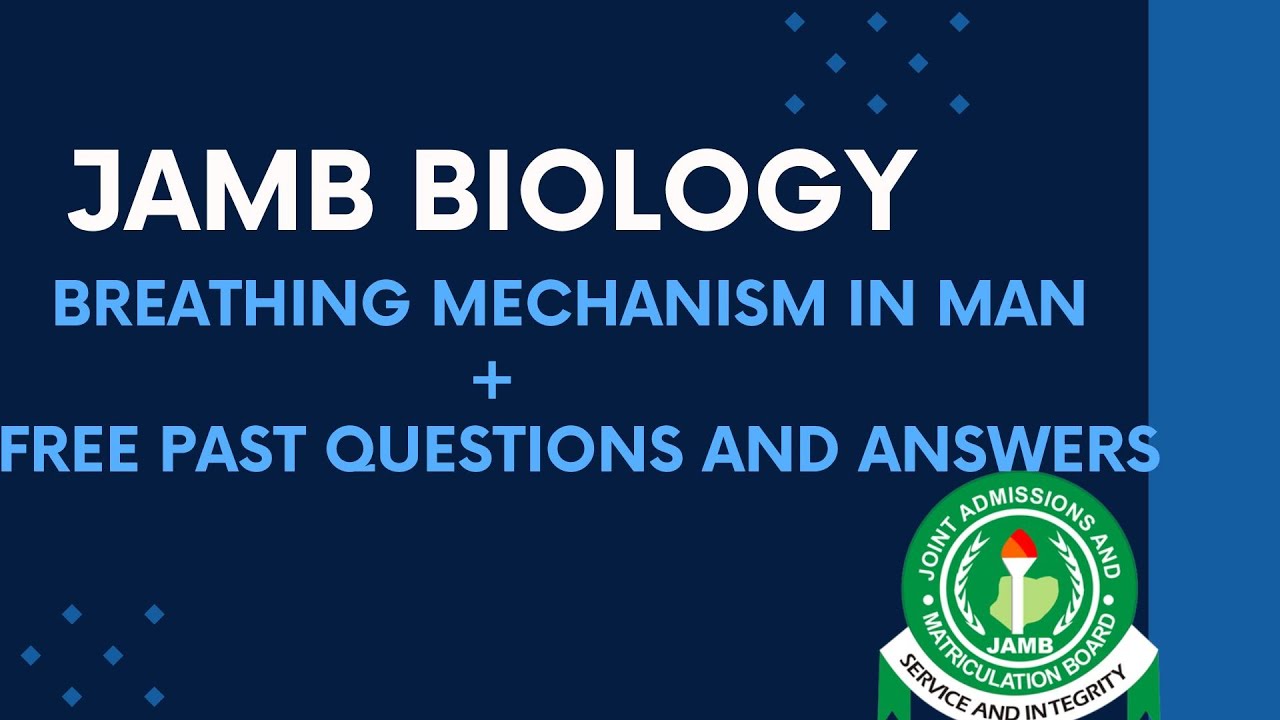 JAMB Biology 2025 EP 83 - Breathing Mechanism In Man + Free Biology Past Questions and Answers