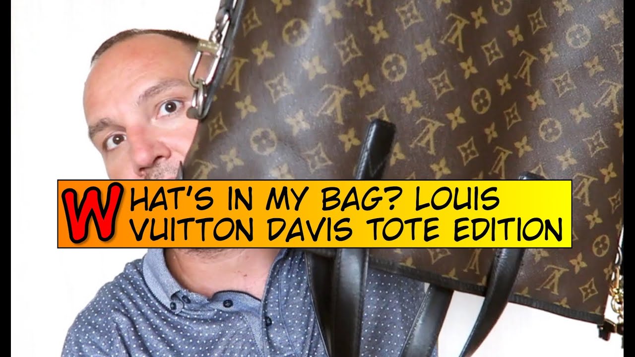 Whats in my bag? Louis Vuitton DAVIS Tote Edition