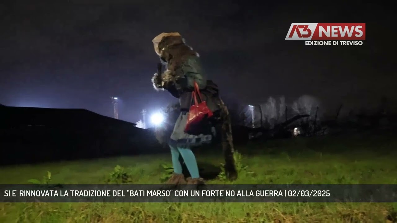 SI E' RINNOVATA LA TRADIZIONE DEL ''BATI MARSO'' CON UN FORTE NO ALLA GUERRA | 02/03/2025