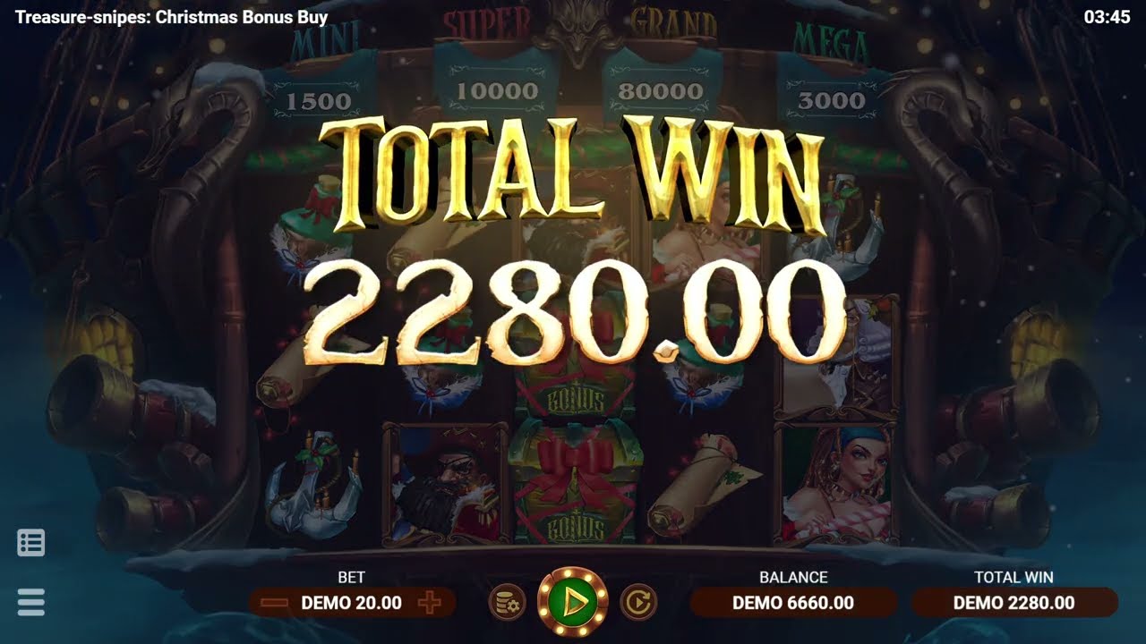 BIG WIN on Treasure-Snipes Christmas Bonus Buy! 💰(Evoplay)