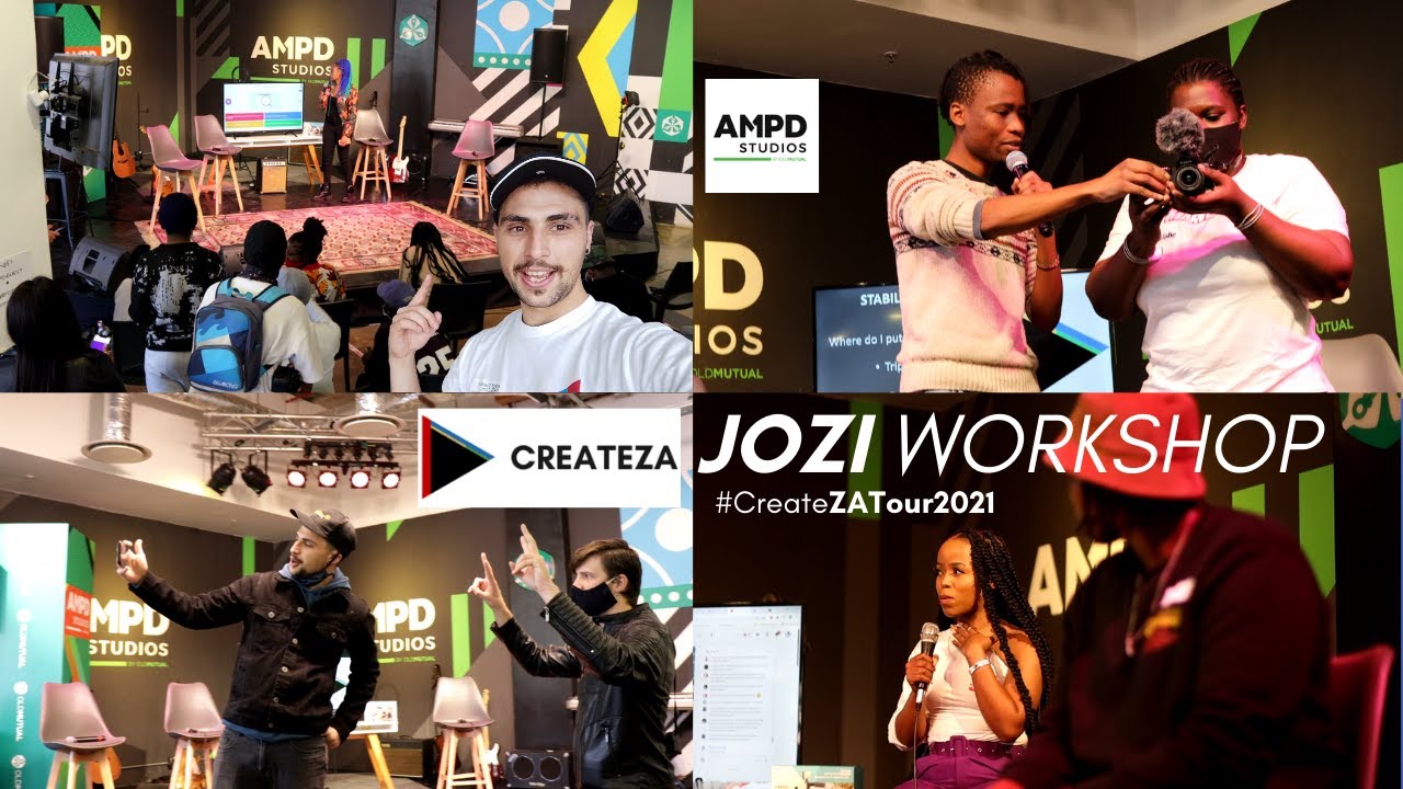 Our biggest CreateZA Live Stream Workshop with AMPD Studios - Joburg South Africa