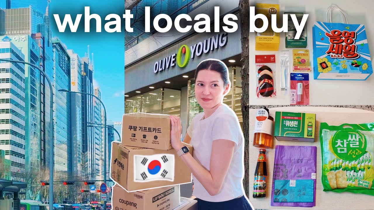 our online buys in KOREA 🇰🇷 groceries, olive young, household items unboxing | seoul shopping vlog
