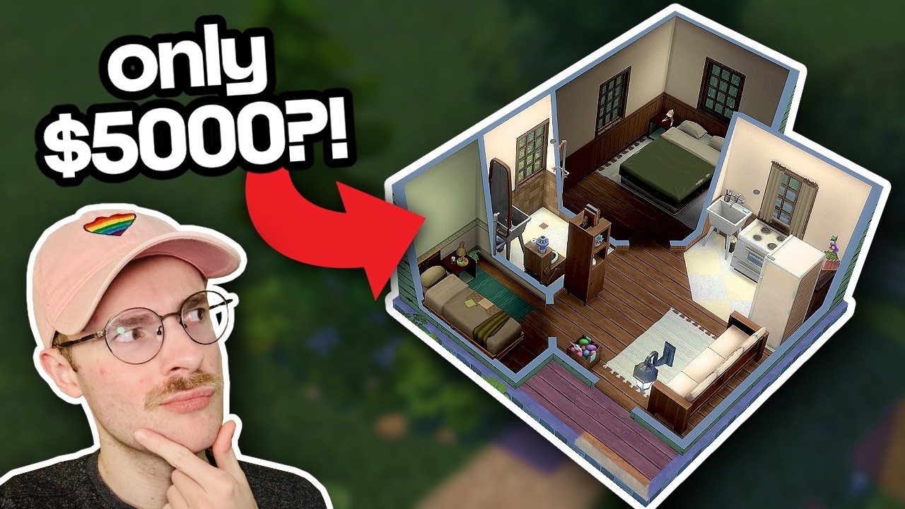 i tried to build a starter home with ONLY $5000 in The Sims 4