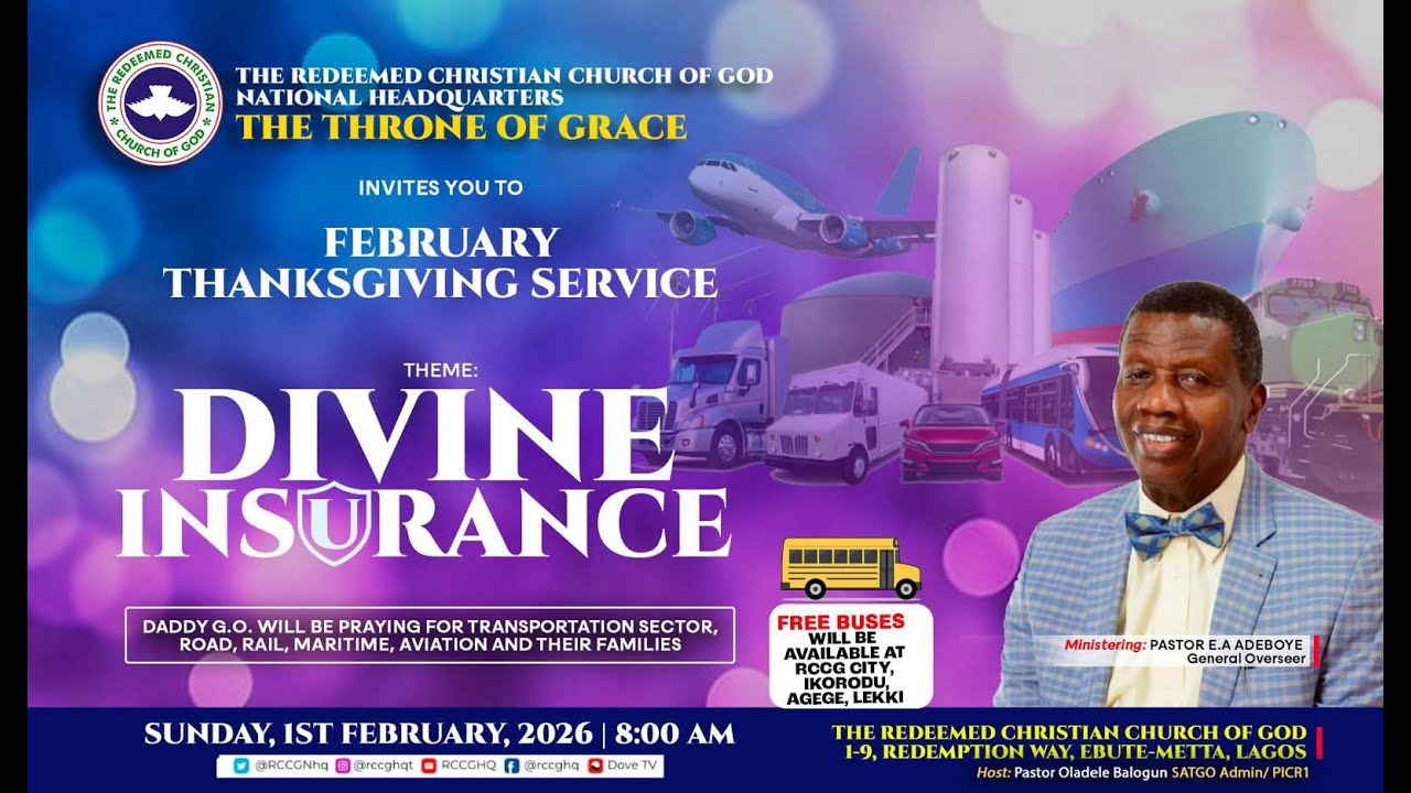 2026 FEBRUARY THANKSGIVING SERVICE |DIVINE INSURANCE | RCCG REGION 53 | 1st of February, 2026