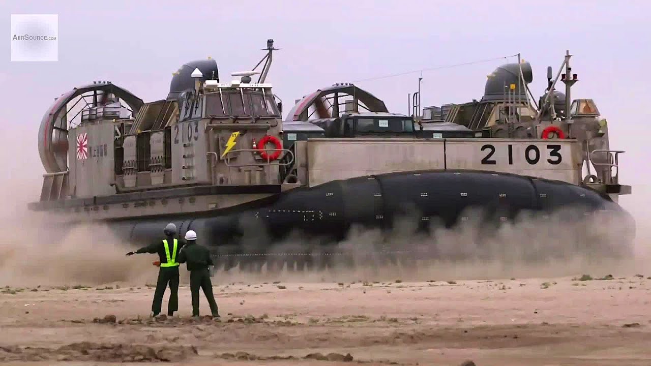 Japan Self-Defense Forces Hovercraft LCAC in Action
