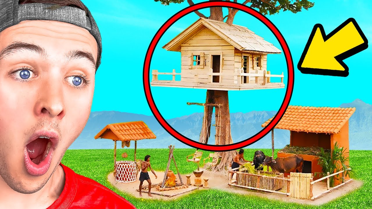 The MOST INSANE Treehouse MANSION!
