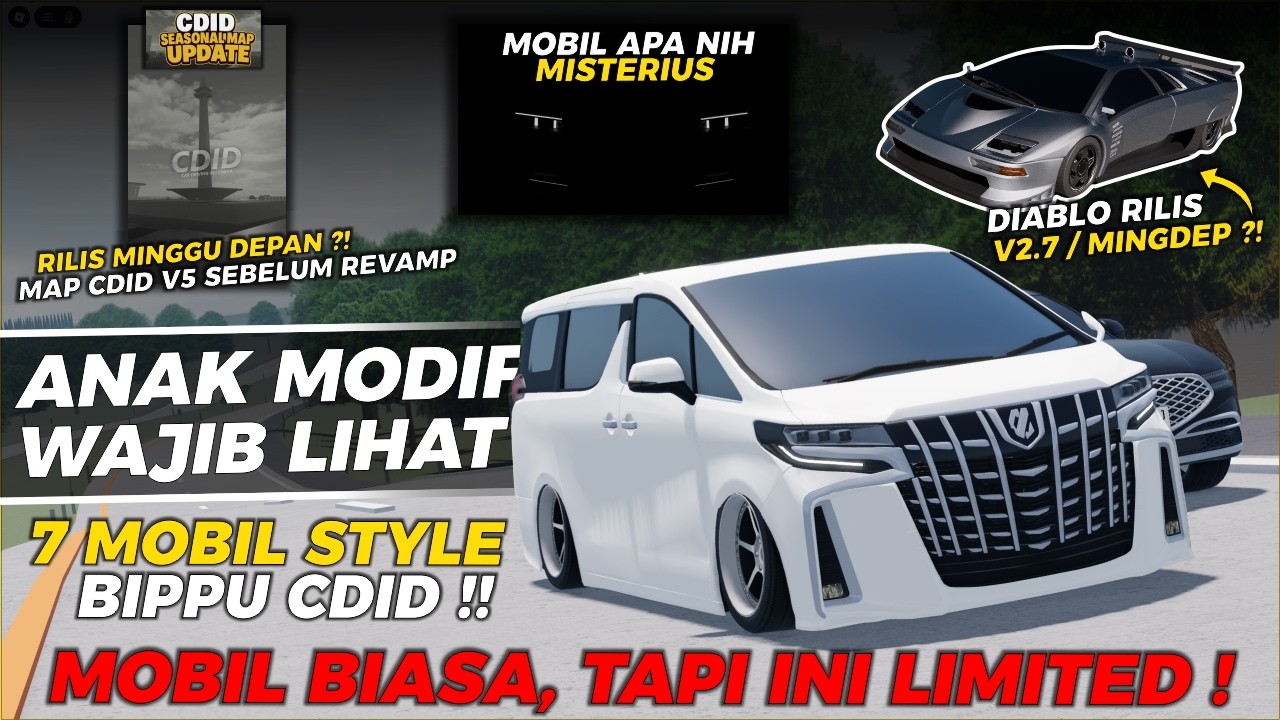 CDID Map V5 Old Comeback⁉️ Diablo Releases V2.7⁉️ Trying Out Bippu Style Cars In CDID - Roblox CD...