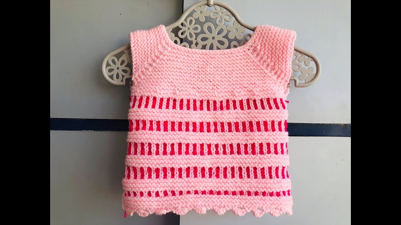 Amazing Designer Baby Dress Knitting in Hindi (बहुत ही बढ़िया ड्रेस बेबी की : बुनाई ।)