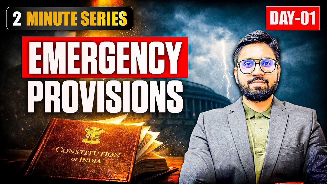 Indian Polity Emergency Provisions Explained for UPSC Prelims | Article 352 356 360 | Complete