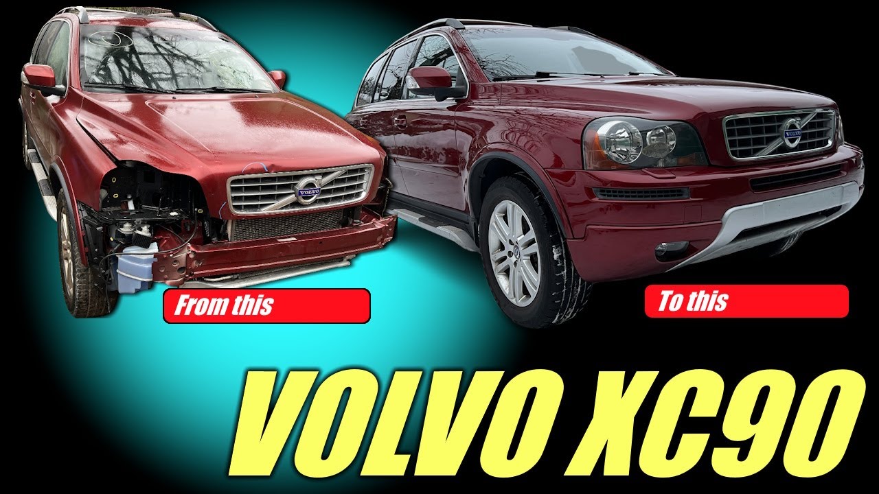 Light repair a salvage VOLVO XC90 in 10 minutes