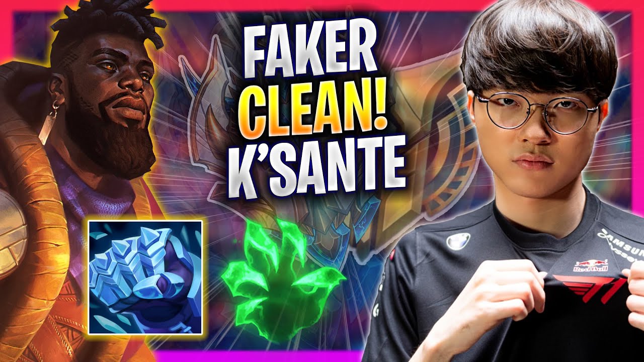 FAKER IS SO CLEAN WITH K'SANTE! - T1 Faker Plays K'sante MID vs Jayce! | Season 2024