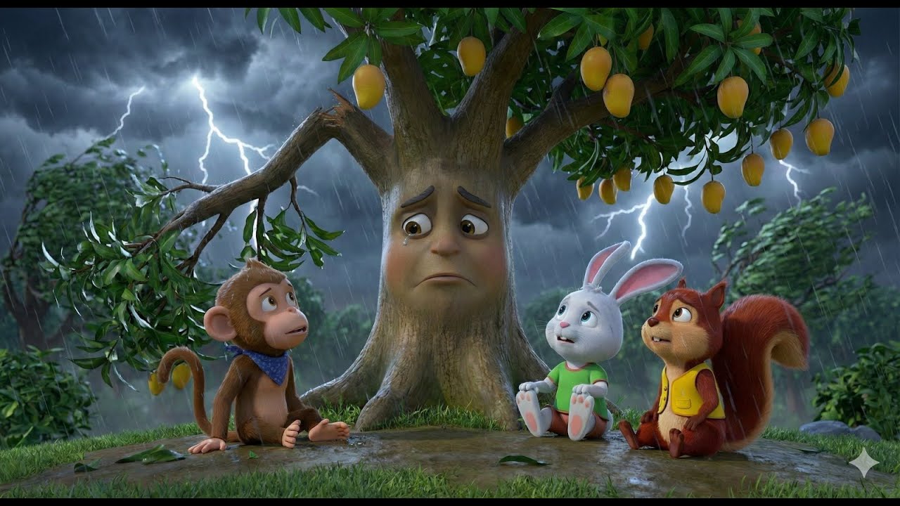 The Laughing Tree and the Three Friends | हंसता हुआ पेड़ और तीन दोस्त