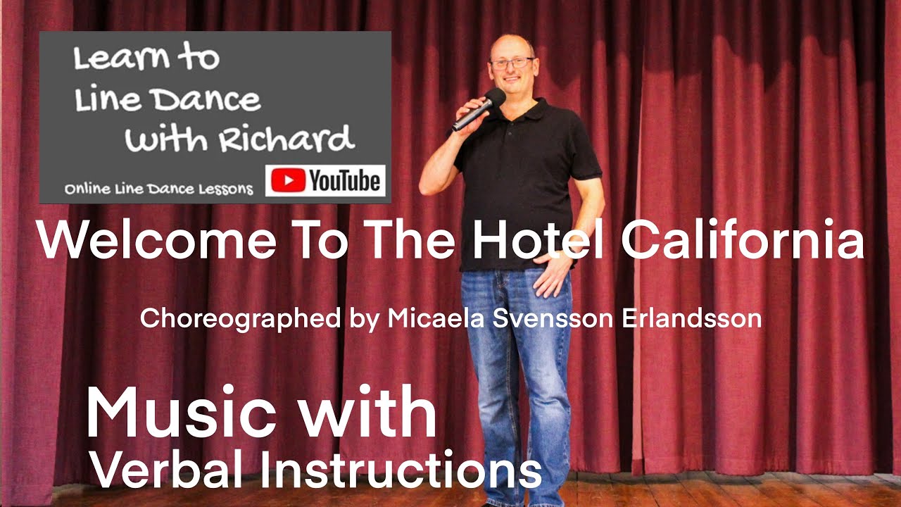 BEGINNER LINE DANCE 135 - Welcome To The Hotel California - Part 2 - Music with verbal instruction