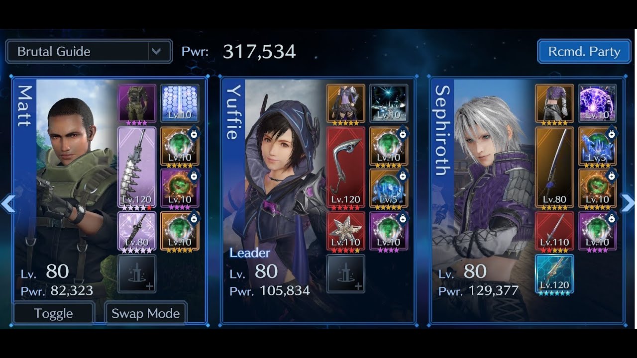 FF VII EC - Brutal Tower - B22 - 317K CPW, NO Limit Break Weapons