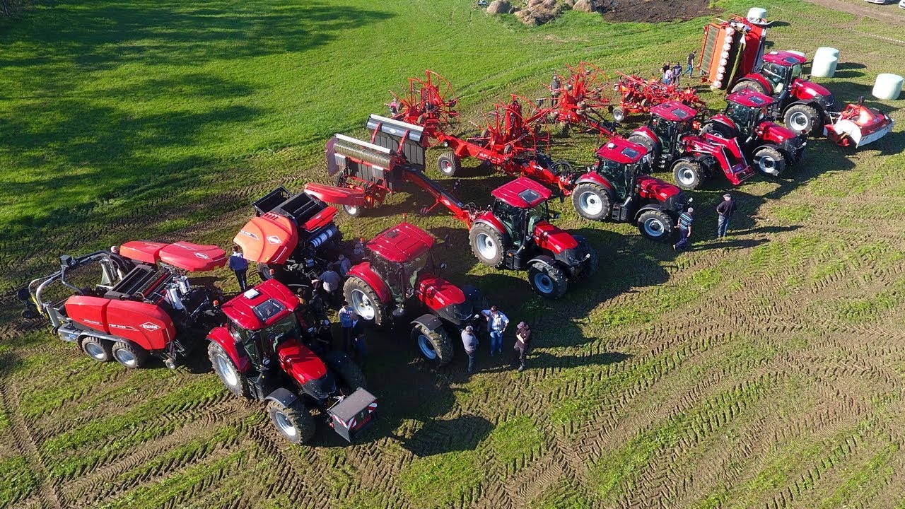 🤠Démonstration de 9 machines de fenaison KUHN 🌿🔴
