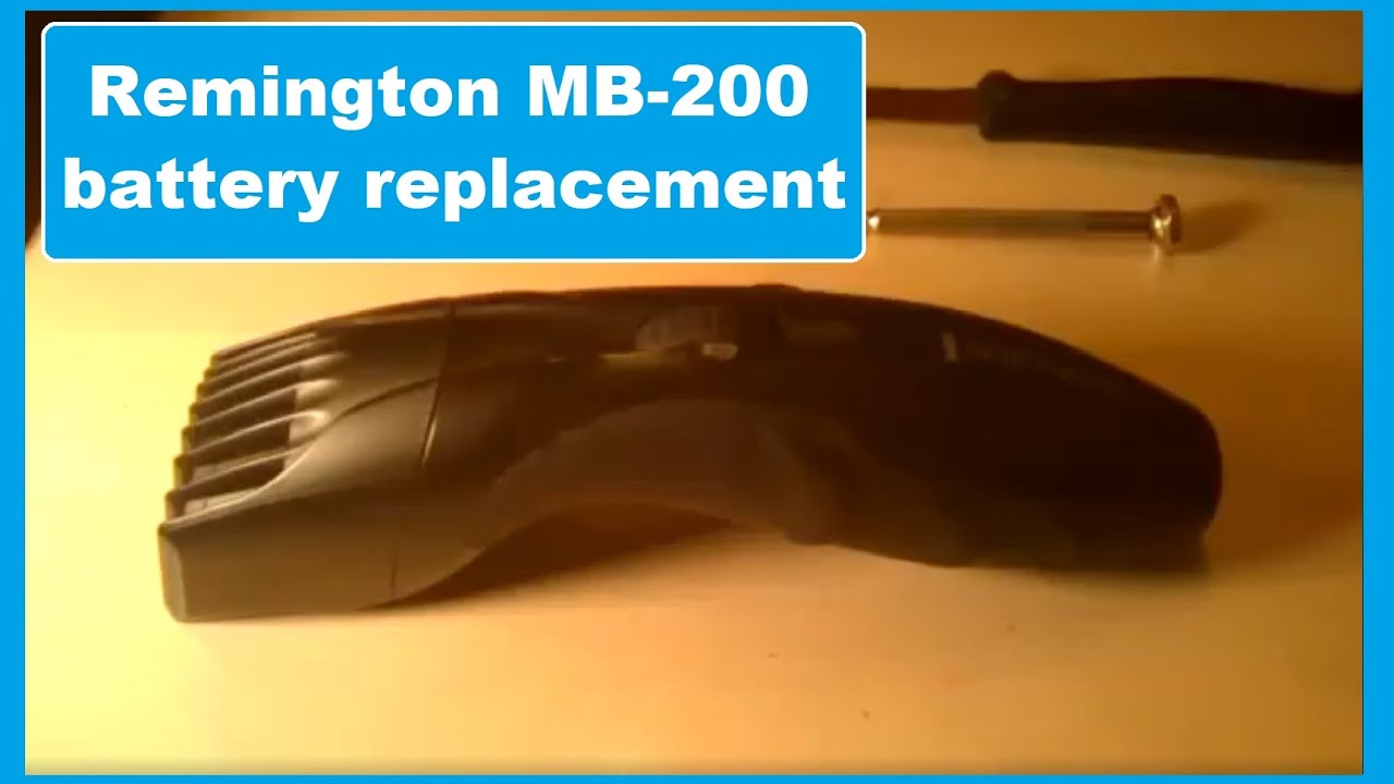 Remington MB-200 trimmer DIY Battery replacement (rechargeable)