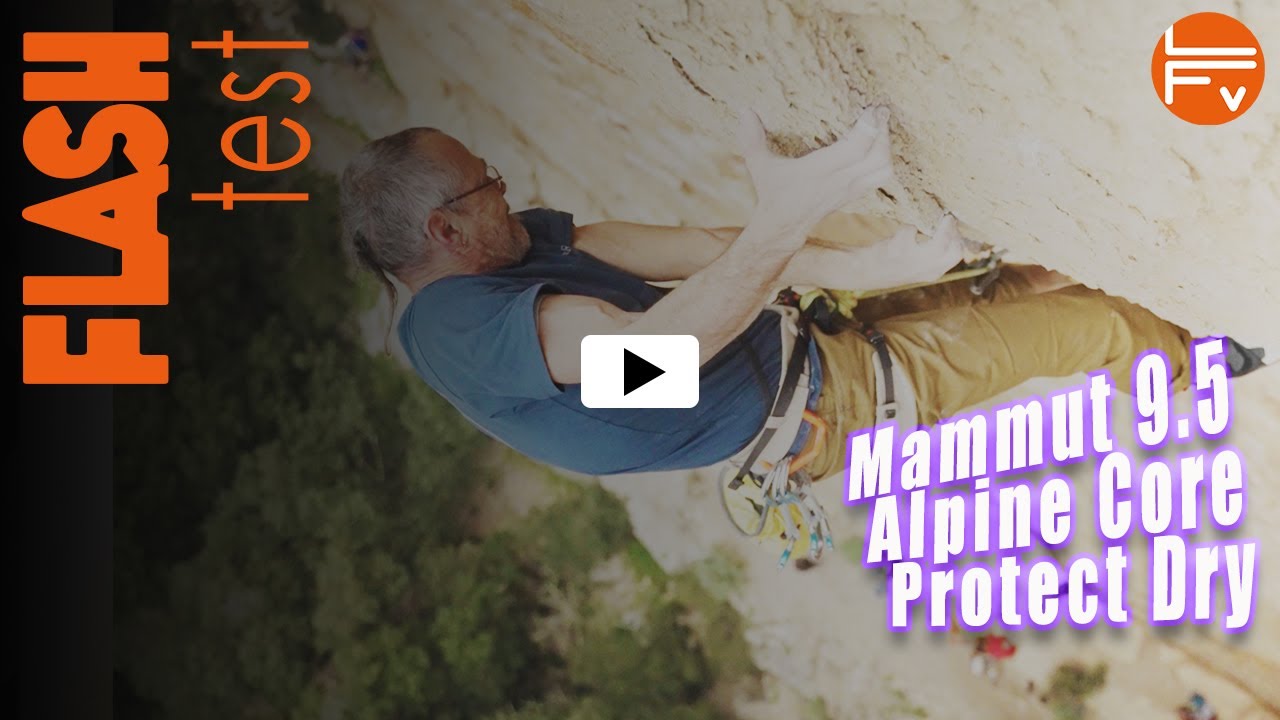 Test de la corde escalade Mammut 9.5 Alpine Core Protect