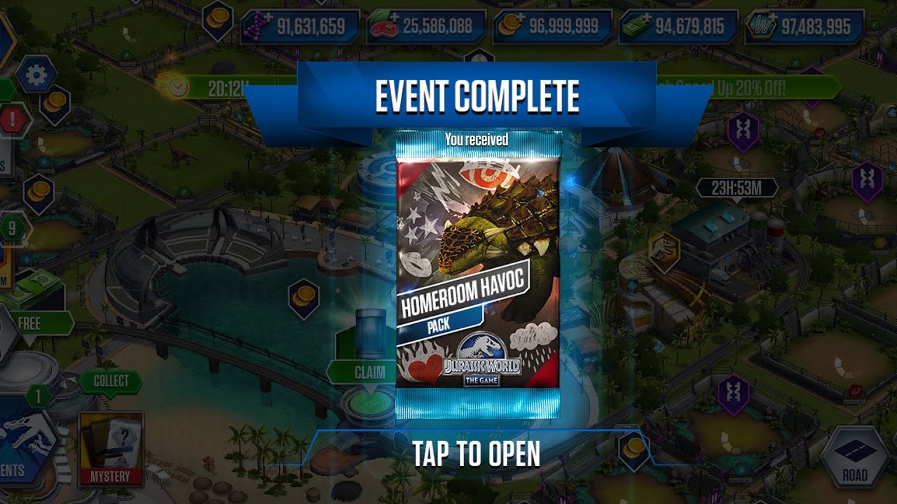 PLAYING HOMEROOM HAVOC BATTLE EVENT | Jurassic World: The Game 