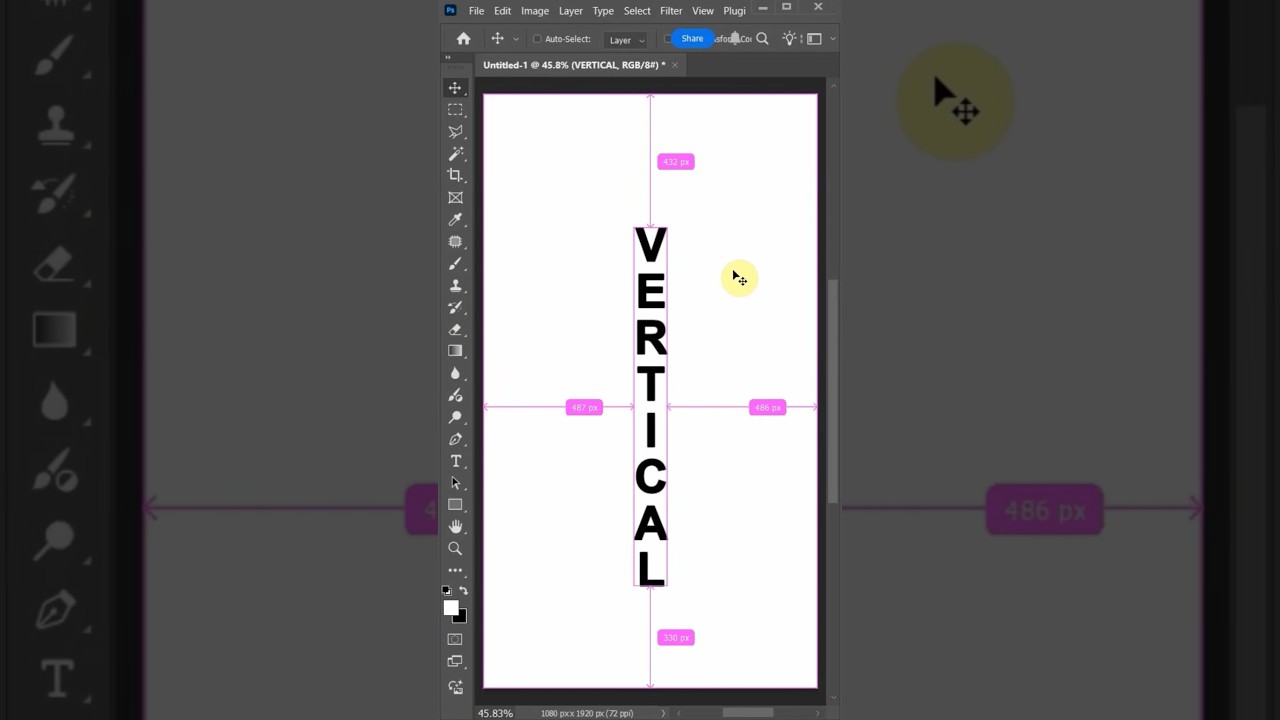 Photoshop how to make text vertical #photoshop #photoshoptutorial #photoshoptips