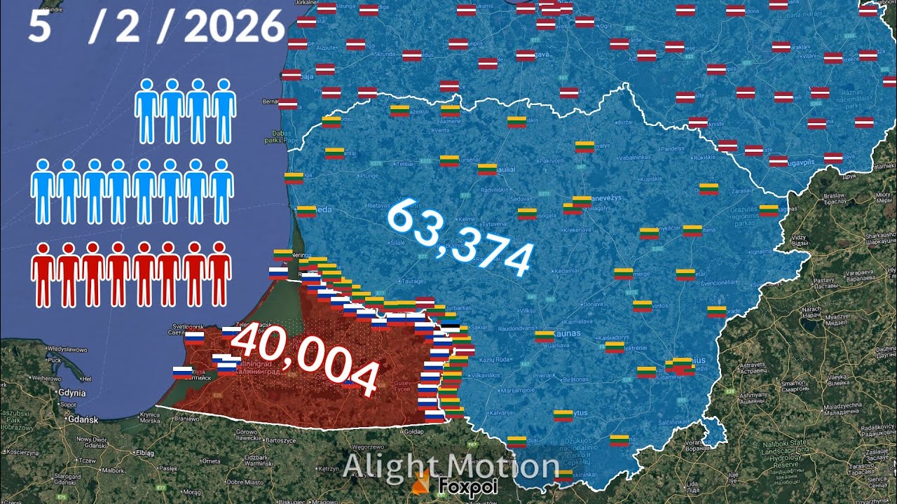 Baltic States vs Kaliningrad Oblast (Without the rest of Russia) using Google Earth (Only Fiction!!)