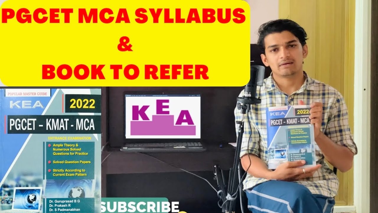 PGCET MCA SYLLABUS & BOOK TO REFER📚📖 |