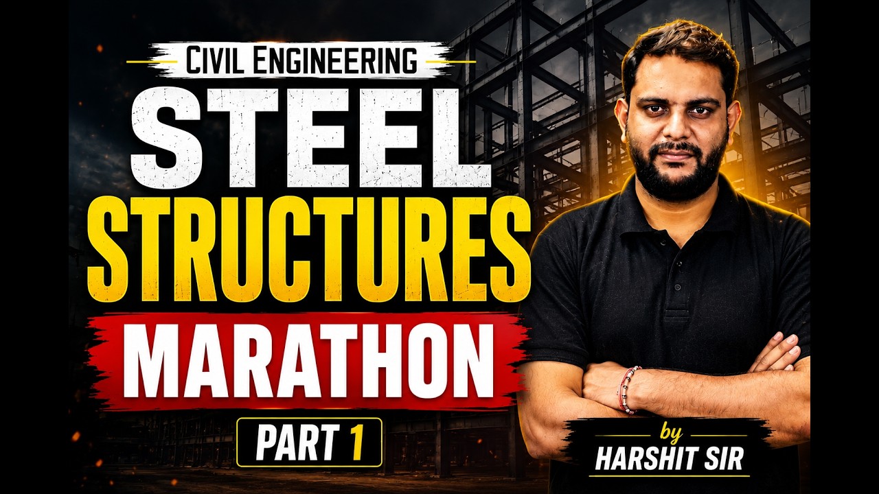 LIVE Session | Steel structure | Civil Engineering | Complete Marathon | One Video-Part 1 | AEC Plus