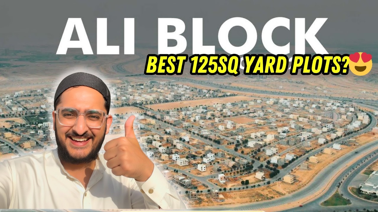 Best 125 Yard Plots to Buy Now 🔥 Ali Block & Precinct 15 in Bahria Town Karachi