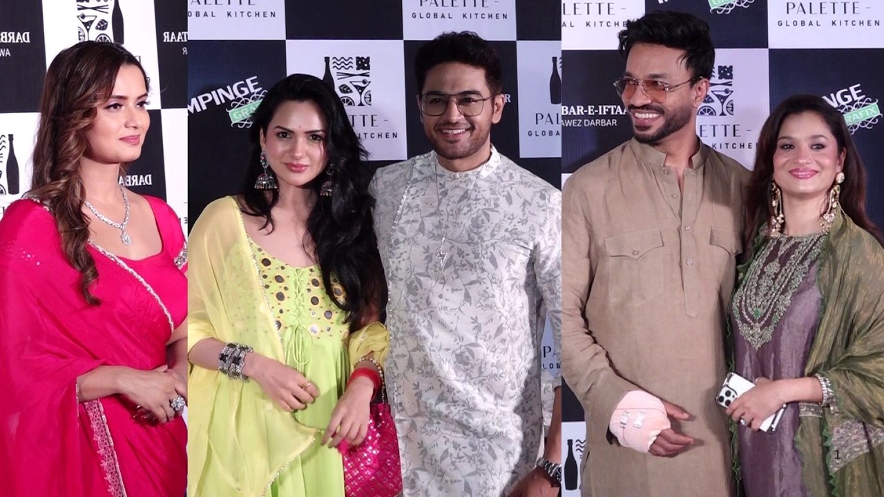 Gaurav Khanna, Ankita Lokhande, Neelam, Samarth At Darbar-E-Iftaar & Birthday Party of Awez Darbar
