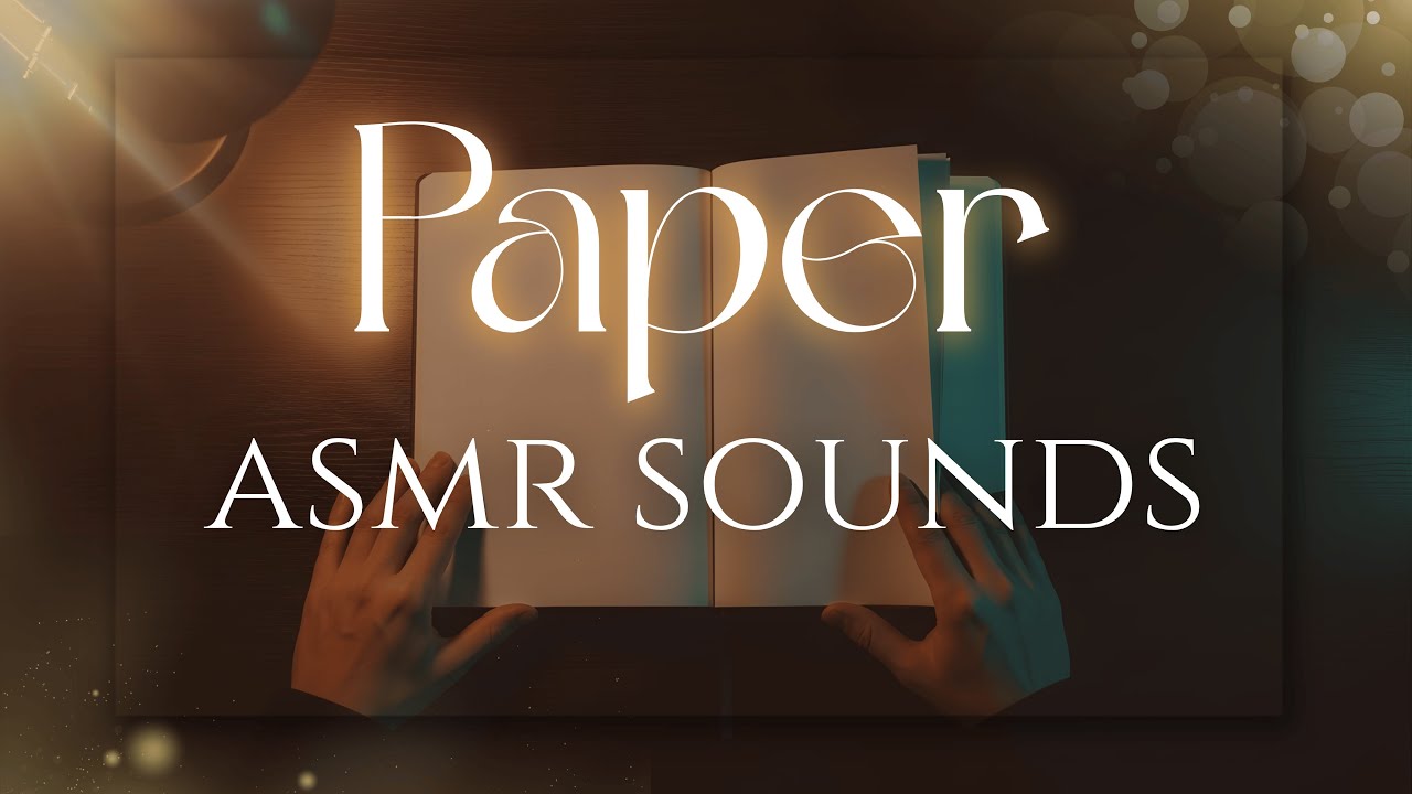 Book & Paper ASMR 📚 Relaxing Study Sounds | Gentle Pages & Calm Ambience #bookasmr  #papersounds