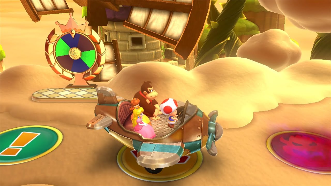 Mario Party 10 Mario Party #544 Toad vs DK vs Daisy vs Peach Airship Central Master Difficulty