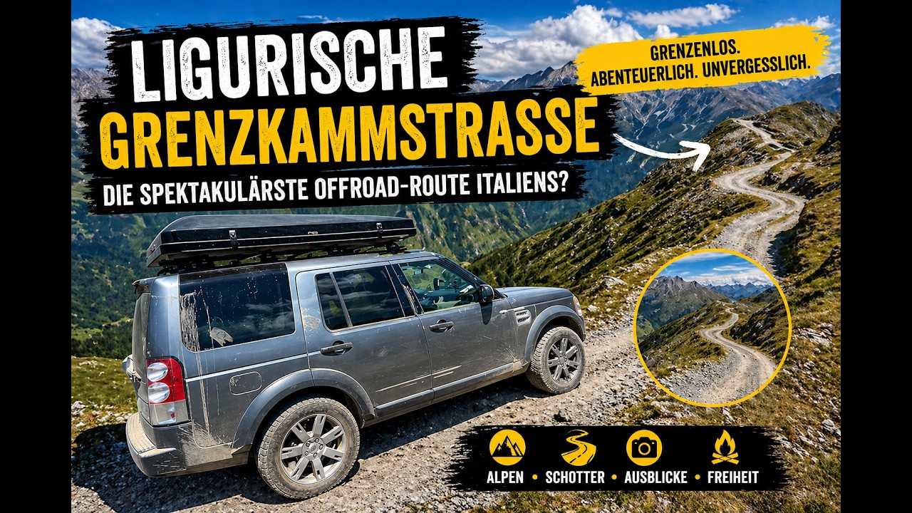 Ligurische Grenzkammstrasse Nord, Italien