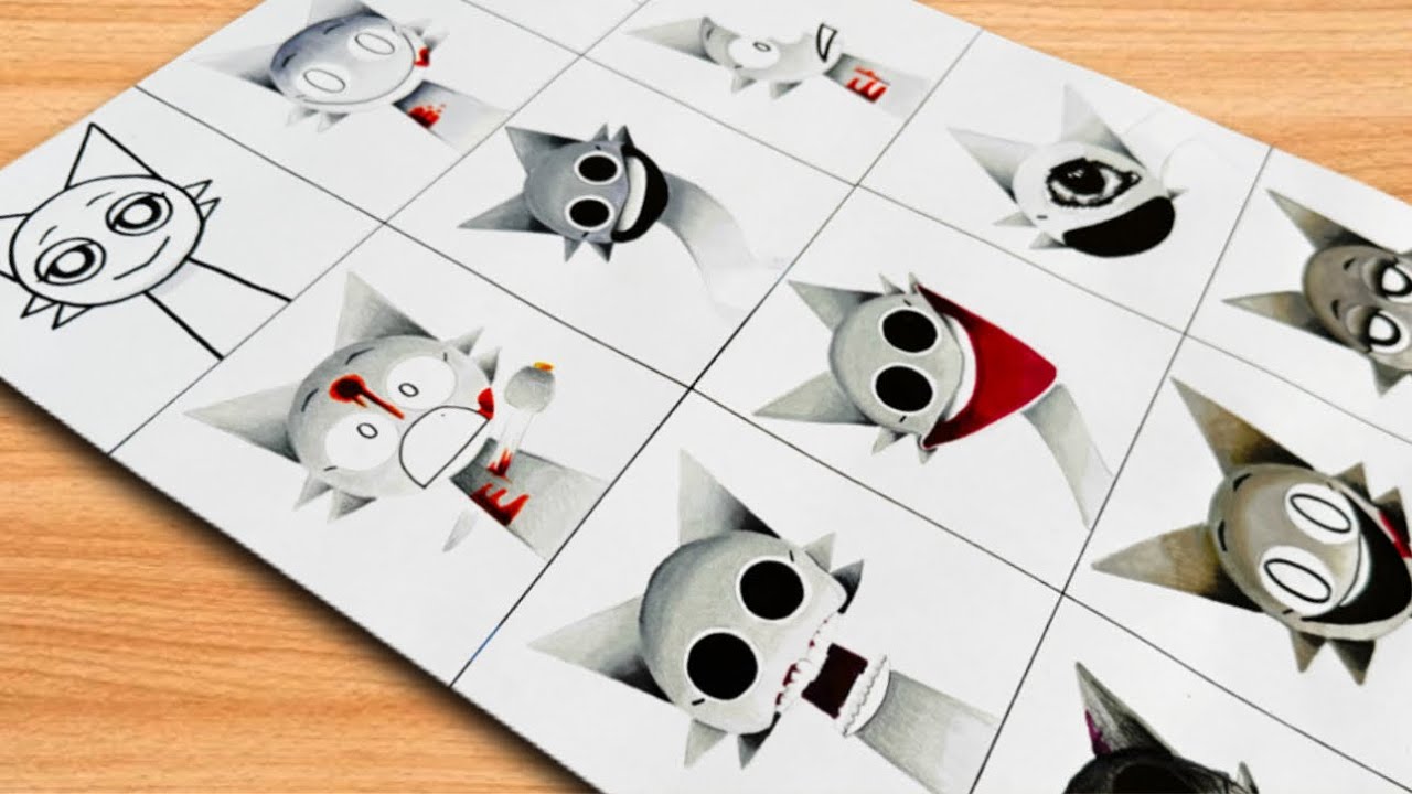 Dibujo de [ Wenda ]  Incredibox Sprunki: Fase 1 a fase 12