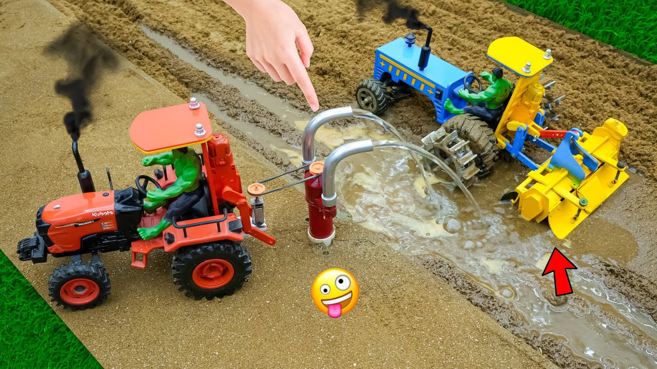 Diy tractor mini borewell drilling machine  science project |submersible water pump | @topminigear#3