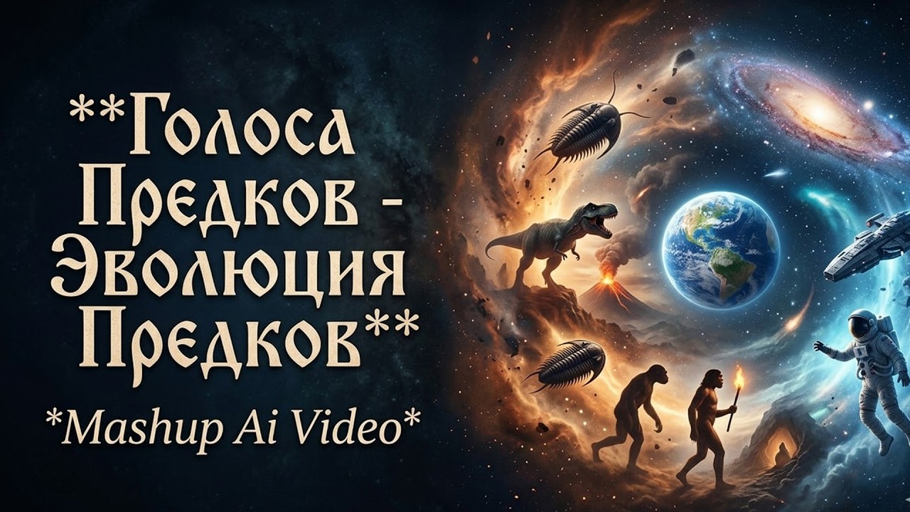 🌌 Голоса Предков — Эволюция Предков (Mashup Ai Video) | От Большого Взрыва до Звезд