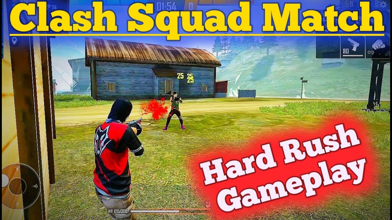 HARD RUSH GAMEPLAY | Clash Squad Match |Garena Free Fire | Glister Gaming