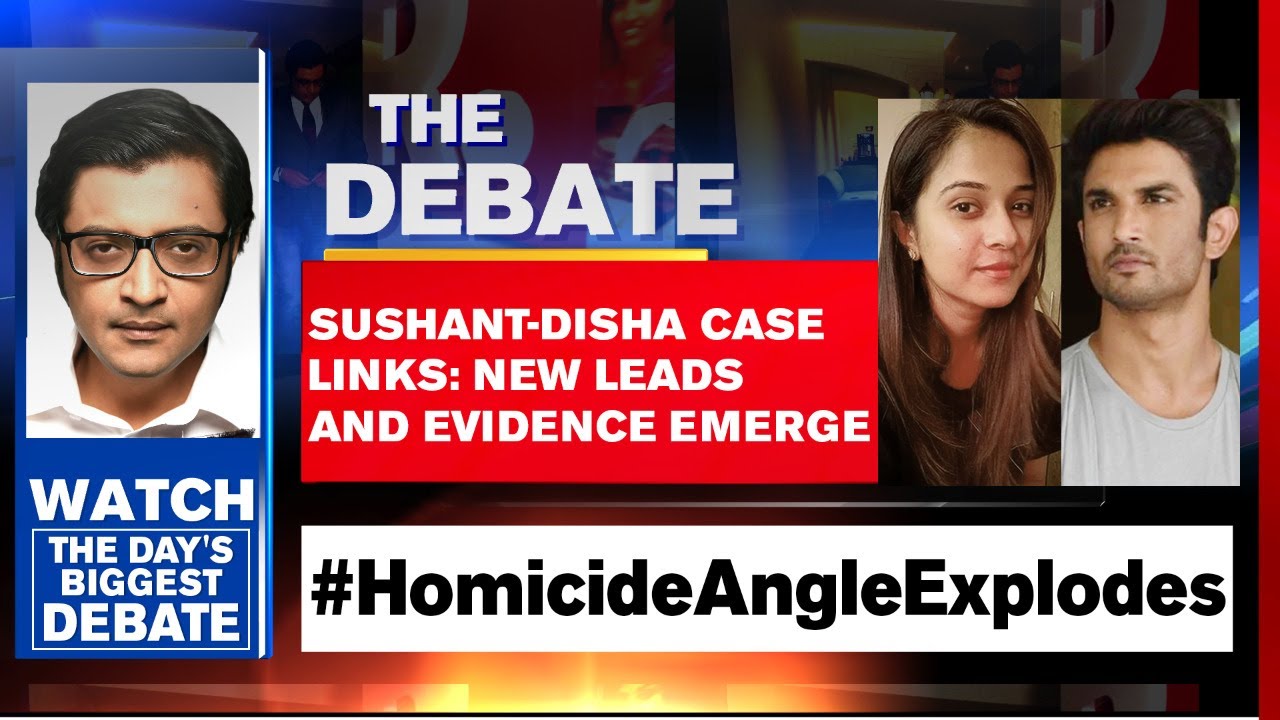 Sushant-Disha Case Links: New Leads And Evidence Highlight 'Homicide' Angle | Arnab Goswami Debates