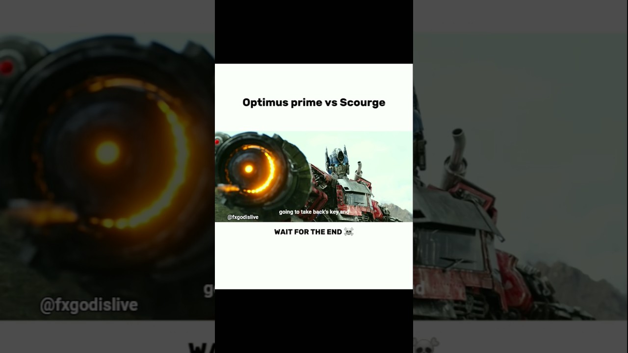 Give me your face 💀 Optimus prime vs Scourge #shorts #trending #bgmi #transformers