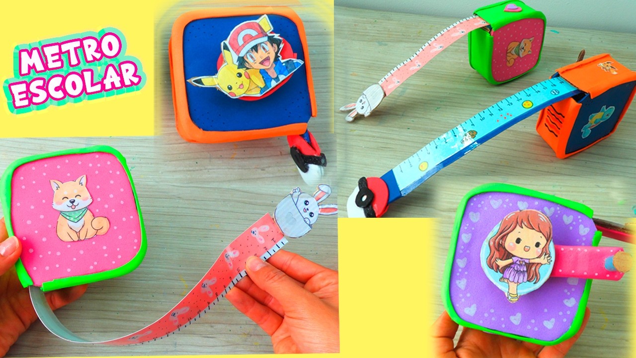 Haz tu propia cinta métrica o metro con cartulina y foami / How to make paper measurement tape