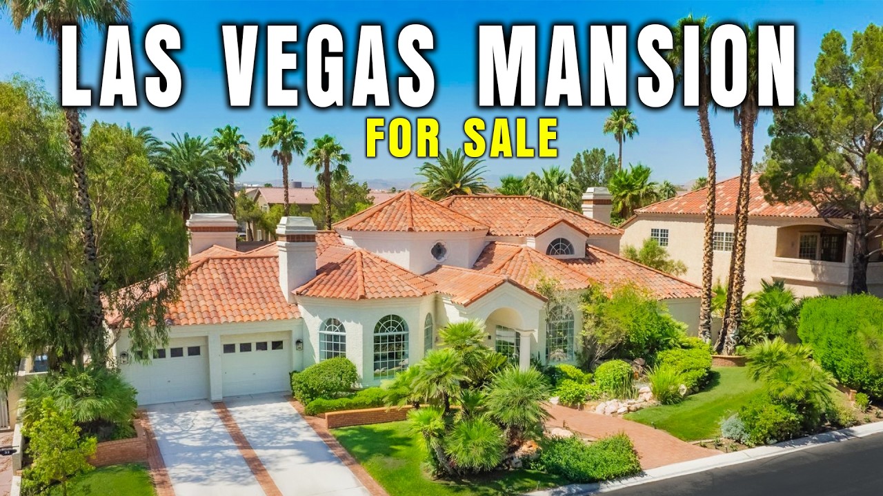 Las Vegas Mansion for Sale Under $2,000,000 | Resort Oasis Pool, Spa, Pond, Waterfalls | Guard Gated