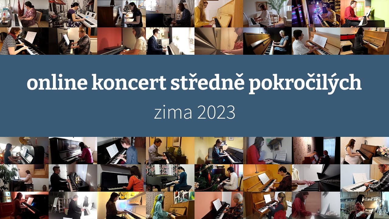 Zimní klavírní recitál studentů kurzu pro středně pokročilé (zima 2023)