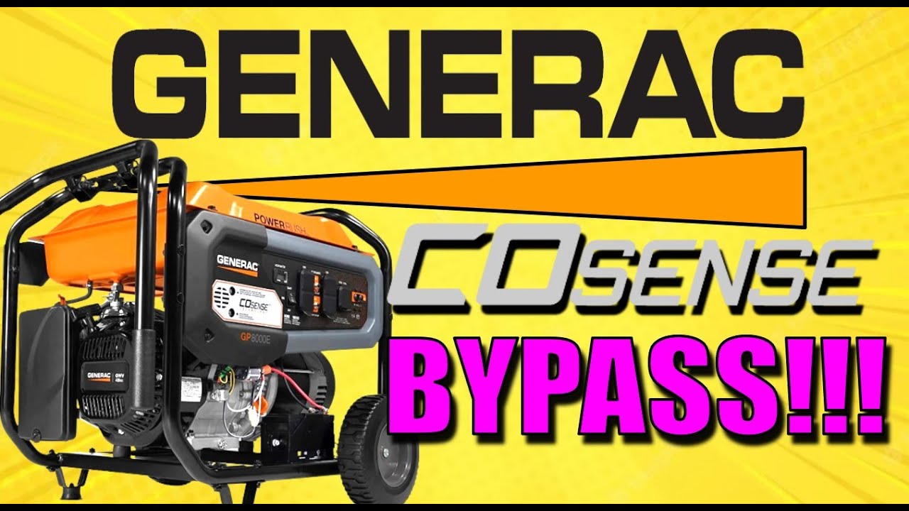 Generac GP8000E COsense Bypass guide - Fix it - Make it run again